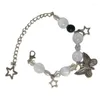 Braccialetti con ciondoli Bracciale alla moda con ciondolo a forma di stella a forma di farfalla per donne e ragazze