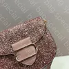 Luxury Fashion New Limited Series sadel Mini Star Glitter Shoulder Bag Strap Pures Crossbody Designer Bag Woman Handbag Luxurys axelväska