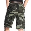 남자 반바지 Zomer Cargoshorts Heren Comouflage Combat Casual Katoenen Baggy Streetwear hiphop militaire tactische werkshorts