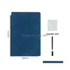 Notepads Wholesale A5 Reusable Whiteboard Notebook Leather Memo Pen Erasing Cloth Weekly Planner Portable Stylish Office Drop Delive Dhfoc