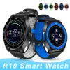 Watches New Smart Watch R10 Bluetooth Smart Watches Sim Card Camera Smartwatches pedometer Music Player för Android iOS med Box