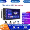 8G+128G 7inch Autoradio CarPlay 2 DIN Android Auto Car Radio GPS för Universal Stereo Multimedia Player Navigation Head Unit RDS