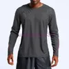 LU325 Men Cycling Long Sleeve T-shirts Autumn Breathable Quick Dry Anti-swear Sport Tops Bicycle Bike