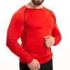 Men's T Shirts Selling Men Long Sleeve Shirt Compression Tacksuit Rashgarda MMA Fitness Top Second Skin Track Suit