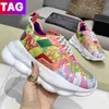 Italy Designer Casual Shoes Reflective Height Reaction Sneakers Triple Black White Multi-color Suede Red Blue Yellow Fluo Tan Men Women Fashion Trainers