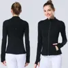 LL 2023 Yoga Jacket Women's Define Workout Sport Coat Fitness Sports Quick Dry Activewear Top Solid Zip Up Sweatshirt Sportwear Hot Sell LU Fashion Brand Clothes4355