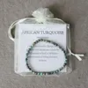 MG0023 Whole 4 mm Mini Gemstone Bracelet African Turquoise Bracelet Yoga Mala Energy Protection Jewelry256K