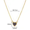 Pendant Necklaces White Natural Shell Heart Necklace For Women Gold Color Stainless Steel Chains Fashion Party Wedding Wholesale