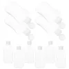 Frascos de armazenamento 10pcs cosméticos recarregáveis vazios shampoo de viagem frascos dispensadores de produtos de higiene pessoal (200ml)