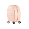 Suitcases Fashion Semi-oval Small Suitcase Ladies 20 " Universal Wheel Computer Boarding Luggage Password Children Travel