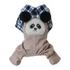 Vêtements pour chiens 587C Spring Pet dans l'ensemble avec combinaison de camping Panda pour vêtements décontractés