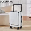 Valises Colenara 20 "24 pouces antibactérien avant ouverture bagages antivol multifonctionnel petit mot de passe boîte d'embarquement valise de sortie