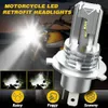 Nouveau Phare Led feux de route/croisement 6000k ampoule H4 9003 Hb2 pour moto blanc Super lumineux Ip65 étanche