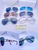 2024 Top Luxury Oval Frame Solglasögon Polaroid Lens Designer Womens Mens Goggle Senior Eyewear for Women Eyeglasses Pilot Vintage Metal Sun Glasses 3627