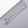 Fashion Couple Chain Necklace Creative Pattern Retro Chain Necklace High Quality 925 Silver Plated Material Pendant Jewelry Supply235z