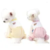 Hondenkleding Kostuum met benen Kattenkleding Jumpsuits Broeken en vest Outfits Kleine dieren Vakantie voor puppy's Honden