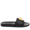 2024 New Palazzo Womens Gummi -Hausschuhe Metal Head Mens Sliders Top -Qualität Sommer Beach Sandale Slide Designer Mode Sandal Vintage Casual Schuh Maultiere