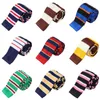 Bow Ties Vintage Mens Tie For Men Women Skinny Party Fashion Casual Accessories Cotton Knitted Black Blue Red Pink Narrow Slim Necktie