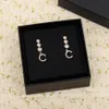 orecchino a goccia con diamanti e tre pezzi di grandi dimensioni per regalo di gioielli da sposa da donna in oro 18k placcato con timbro BOX PS3097293l