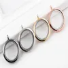 10PCS lot 30MM Plain Round Magnetic Glass Living Floating Locket Pendant Fit For Chain Necklace 4Colors Whole236R