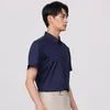 Men's Dress Shirts Non-iron Short Sleeve Shirt Without Pocket Slight Strech Bamboo Fiber Versatile Casual Regular-fit Easy Care