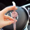 Relógios de pulso Luxo Beimu Macarrão Peixe Corrente de Prata com Pulseira de Diamante Quartzo Relógio À Prova D 'Água para Senhoras Doce Rosa Relógio Feminino Presente