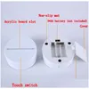 Nachtverlichting 3D Led-lampvoet 7 kleuren aanraakschakelaar Leds 4 mm acrylpaneel Optische illusie Lichtbatterij of DC 5 V USB Drop Delivery Dhwlw