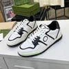 Designer Brand Cowhide Color-Blocked Sneakers Vintage Letter Luxury Fashion Men Women Casual Shoe Par Högkvalitativ äkta läder Small White Shoes Black