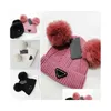 Caps Hoeden Kerstmis Halloween Kinderen Gebreide Baby Winter Warm Jongens Meisjes Mutsen Cloghet Voor Festival Party Decor Klassiek P Letter Kind Dhino