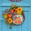 Decorative Flowers Wreath For Front Of Car Artificial Fall Pumpkin And Sunflower Door Wall Decorations Porch