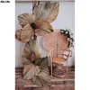 Decorative Figurines 1pc Palm Fan Leaf Dried Flower Window Reception Party Art Wall Hanging Decoration Wedding Arch Arrangement