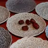 Plates Xiangyun Pattern Small Kit Ceramic Carved Chinese Dim Sum Plate Retro Style Fruit Traditional