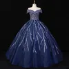 Luxe Baljurk Quinceanera Jurk 2024 Uit De Schouder Kralen Pailletten Lace Up Vloerlengte Gala Formele Verjaardag Jurken Vestidos De Feast Custom Made