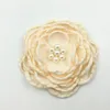 16Pcs/lot DIY Handmade Headband Hairband Hair Clip Sash Satin Flower Matching Pearls Layered Flower Baby Girl Hair Accessories 231229