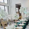 8 cabeças/5 cabeças/3 cabeças/decoração de casamento peça central candelabros claro castiçais acrílicos para casamentos festa de evento diy