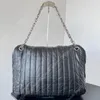 Borsa a catena grande Monaco Borse a tracolla firmate clessidra Trapuntate in nero Borse alla moda Borsa da donna bianca nera 10A Borsa in pelle Borse di alta qualità