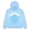 Sp5 Sweats à capuche pour hommes Sweatshirts 2023 Nouveau Sweat à capuche bleu ciel Hommes Femmes 1 Hip Hop Young Thug Sweat à capuche dans le monde entier 555555 Sweatshirts Imprimer 817