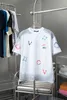 2024 Early Spring New Spotted Dog Logo Embroidered Round Neck Short sleeved T-shirt with Texture and Pattern Full of Fashionable Brands Excellent Popular Style