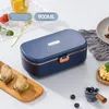 Dinnerware Stainless Steel 220V 110V Electric Lunch Box Portable Office School Home Meal Heated Heater Heating Warmer Container Set