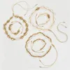 Moda Puka Gold Cowrie Sea Shell Collana girocollo per donna Ragazza Set Bohemian Seashell Beach Summer Rope Jewelry Gift3155