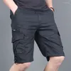 Men's Shorts 2023 Military Cargo Summer Army Tactical Joggers Men Loose Work Casual Cotton Short Pants Man Plus Size 4XL