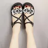 Sandali 2023 Sandalo Fiore Fata Gentle Muffin Scarpe rialzate romane Versione coreana Tacchi grandi da donna alti