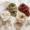 Scarves 2023 Korea Cashmere Scarf Women's Autumn Winter Fashion Knitted Thicke Warm Soft Office Lady Elegant Female Shawl