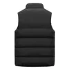 Men's Vests Men Women Autumn And Winter Cotton Padded Vest Fashion Casual Solid Color Zipper Collar Sleeveless Unisex Coat Warm Jackets