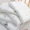 Blankets Born Baby Embroidery Blanket 3layer Bamboo Fiber Nap Kids Cool Quilts For Infant Swaddle Receiving