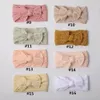 16pc/parti barn bowknot nylon pannband baby ribbade pannband födda elastiska hårband barn flickor nylon hår tillbehör 231229