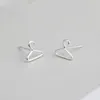 Boucles d'oreilles en argent Sterling 925 véritable, petits cintres à la mode pour filles et femmes, bijoux fins