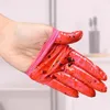 Gants jetables en Nitrile rose, 100 pièces, haute élasticité, sans Latex, imperméables, antistatiques, travaux de nettoyage multifonctionnels, 231229