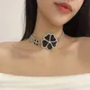 Womens Luxury Diamond Choker Necklaces Classic Charm Clover Necklace Designer Brand Jewelry Wedding Party Love Gift Necklace J12153