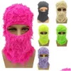 Beanie/Skull Caps Beanieskl Hip Hop Fl Face Clava Died Knitted Ski Mask Sheisty 230529 Drop Delivery Fashion Accessories Hats Scarves Dhype